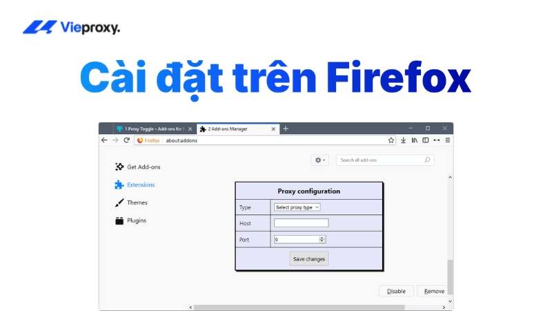 Cài đặt Socks5 trên Firefox