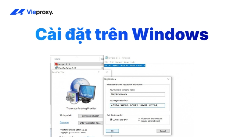 Cài đặt Socks5 trên Windows