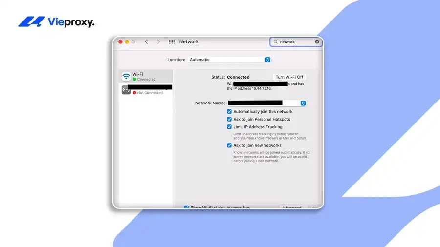 Cách Tắt Proxy Trên macOS Đơn Giản Bước 1 + 2