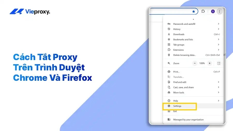 Cách Tắt Proxy Trên Chrome