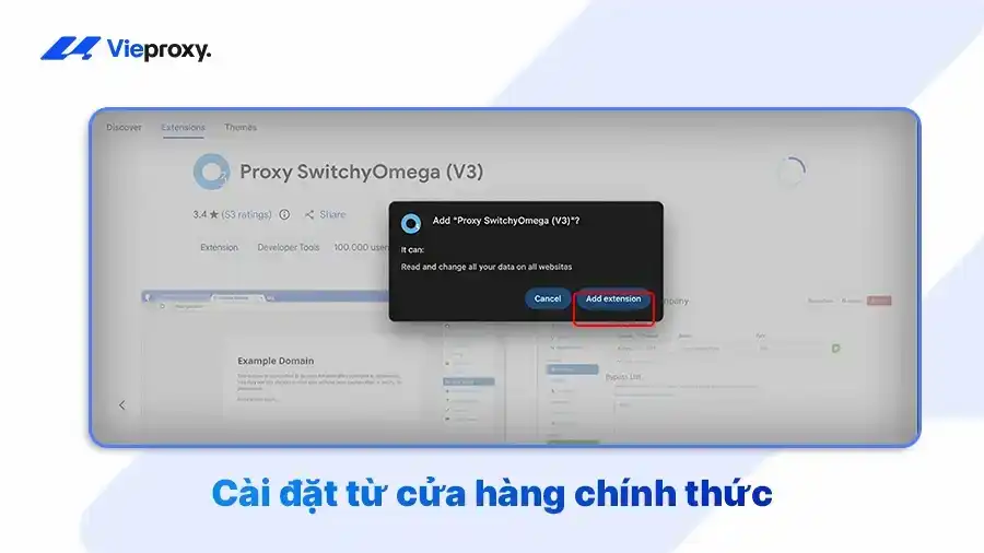 Cài đặt từ cửa hàng chính thức