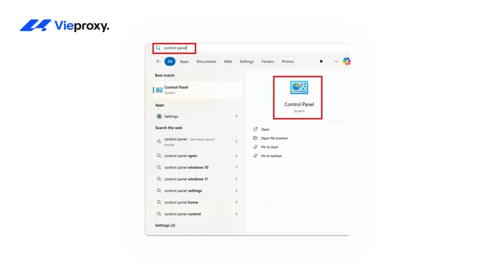 Bước 2: Vào Network and Internet → chọn Internet Options