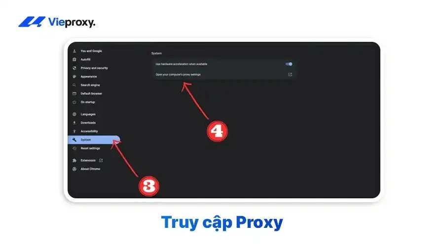 Truy cập Proxy