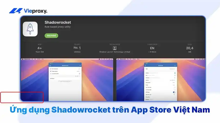Ứng dụng Shadowrocket trên App Store Việt Nam