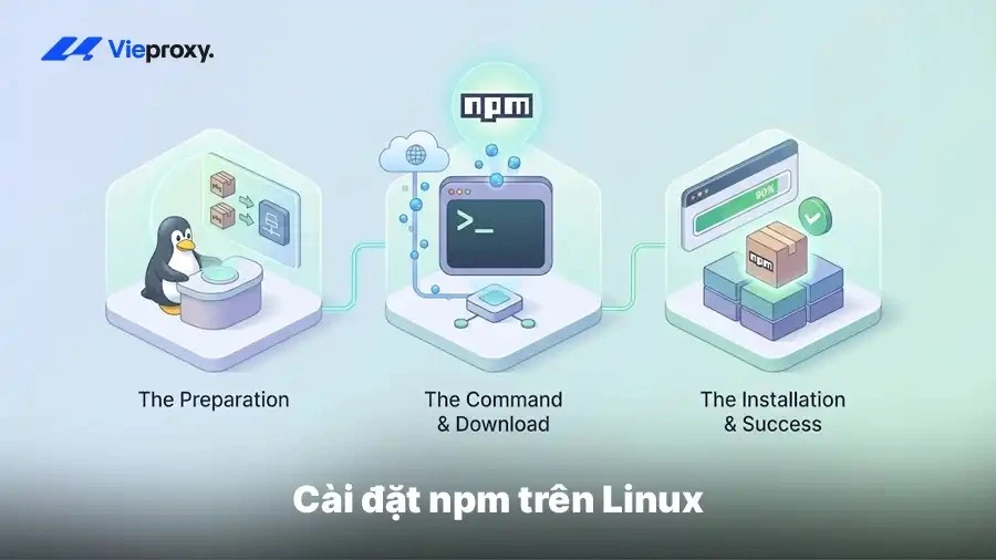 Cài đặt npm trên Linux