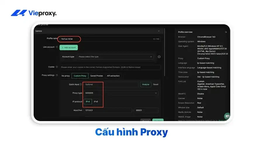 Cấu hình Proxy 