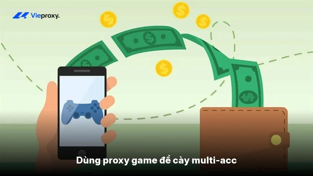 Dùng proxy game để cày multi-acc