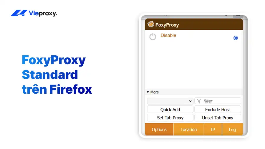 FoxyProxy Standard trên Firefox