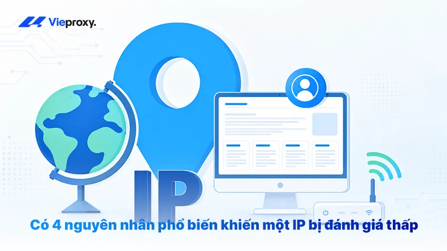 Có 4 nguyên nhân phổ biến khiến một IP bị đánh giá thấp