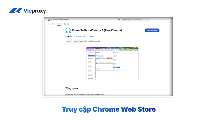 Truy cập Chrome Web Store